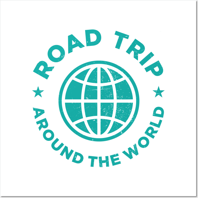 Road trip - Around the world Wall Art by Cuteepi